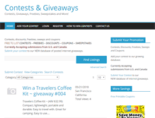 Tablet Screenshot of contestsgiveaways.com